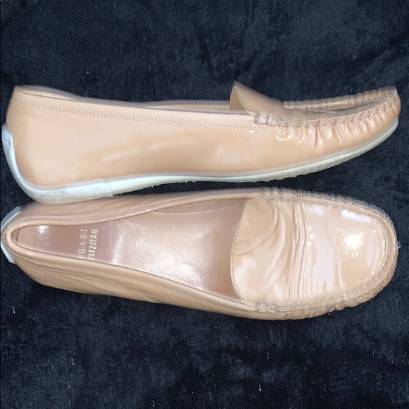 Stuart Weitzman size 7.5 tan Geek flat loafer - Picture 3 of 4
